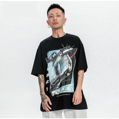 Mens Summer Tshirt Casual Retro Printed Mens Half Sleeve Spring Bottom Tees Hip Hop Style Man Short Sleeve Fashion T-shirt