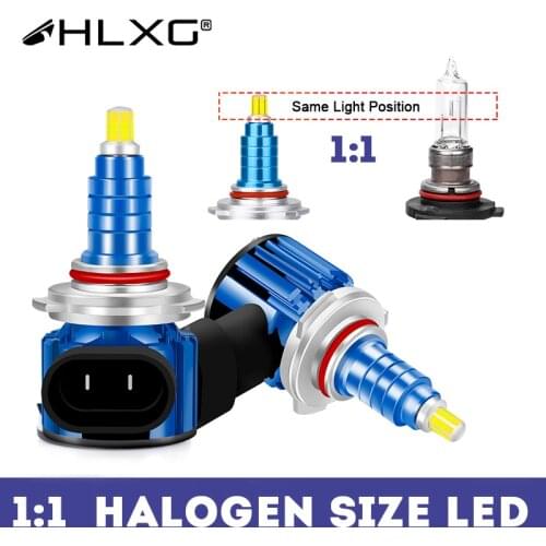 HLXG 360 h7 led 20000LM H4 H8 H9 H11 9005 9006 HB3 LED HB4 lamp auto bulbs luces headlight 12V car Light 6500K all in one design