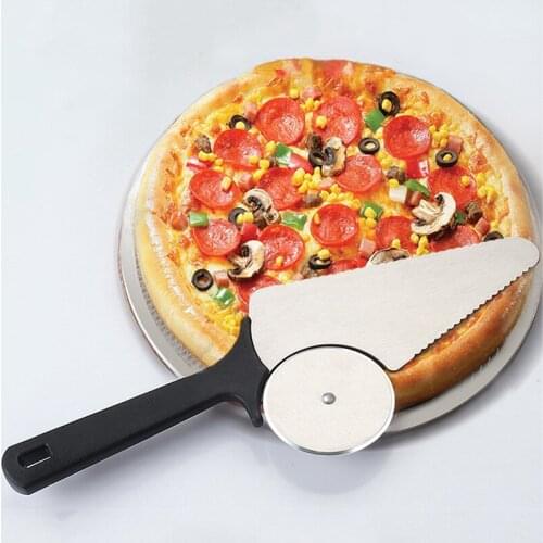 Stainless Steel Pizza Cut ToolsHousehold Pizza Knife Tools Wheel Use For Cake Shovel Western-Style Kitchen Tools