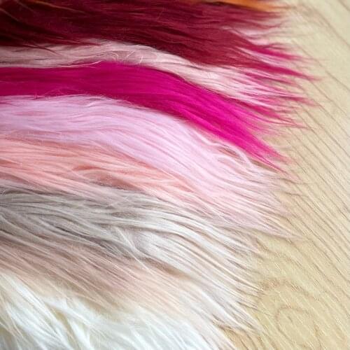 10cm Long Faux Fur Fabric Patchwork Sewing Material Plush Toy Beard Hair Diy Handmade Counter Carpet Cosplay Fabric 25x45cm