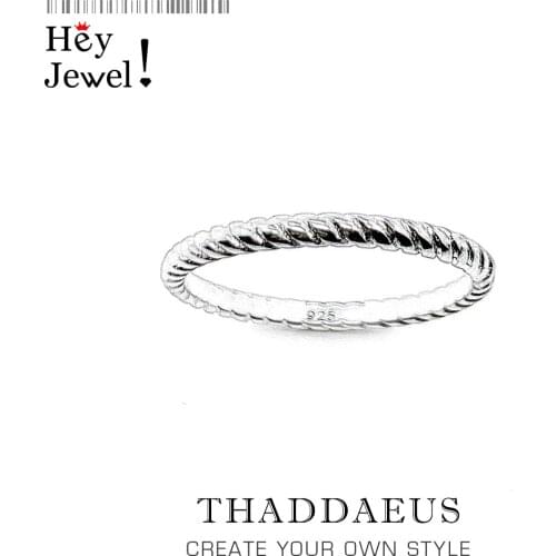 Dainty Classic Ring Cord Look,Europe Romantic Fine Jewerly For Women,2021 Summer Brand New Love Gift In 925 Sterling Silver