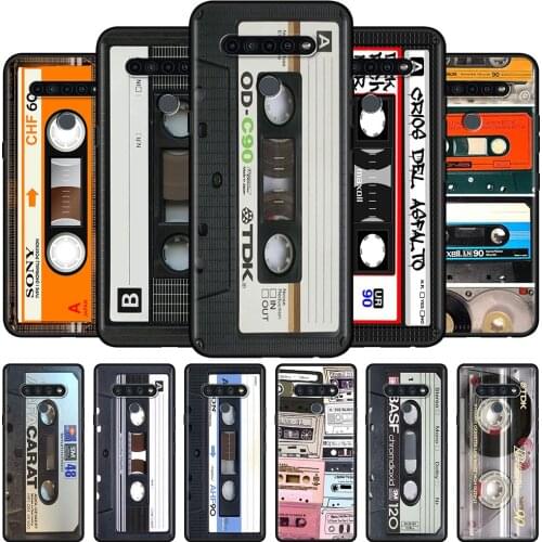 Retro Cassette Tapes Phone Case For LG K41s K61 K50s G7 K42 K40S K71 K40 G8 G7 Thinq G6 Black Bumper Soft Fundas Coque Silicone