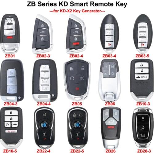 Keyecu Universal ZB01 ZB02-3 ZB02-4 ZB03 ZB04 ZB05 ZB06 ZB10 ZB22 ZB26 ZB28 KEYDIY KD Smart Remote Key for KD-X2 Key Generator
