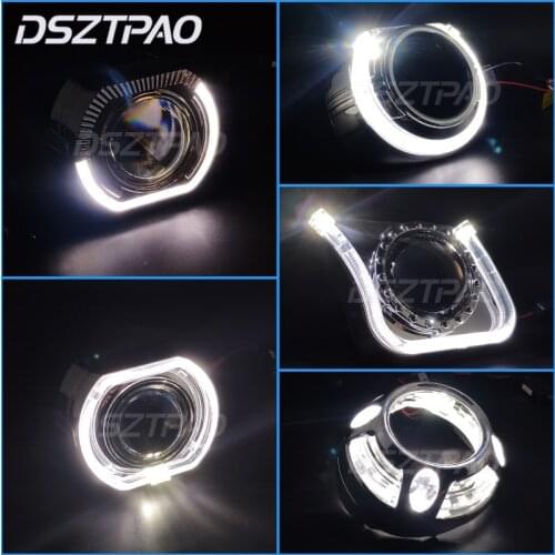 Angel Eyes Shrouds For Bi-Xenon Projector Lens 3.0 Hella 3R/Q5 Mask Covers Bezels Headlight Lenses Car Accessories Retrofit DIY