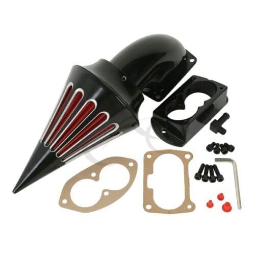 Motorcycle Black Air Cleaner Intake Filter For KAWASAKI Vulcan 1500 1600 Mean Streak 02-09