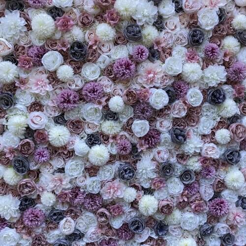 3D Flower Wall Panels And Fake Flowers Runner Use Rose Peony For Wedding Background Decoration GY623