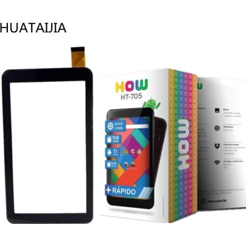 New For 7'' inch How Max Quad Ht-705 Ht 705 11a Exclusivo Tablet Digitizer Touch Screen Panel glass Sensor Replacement