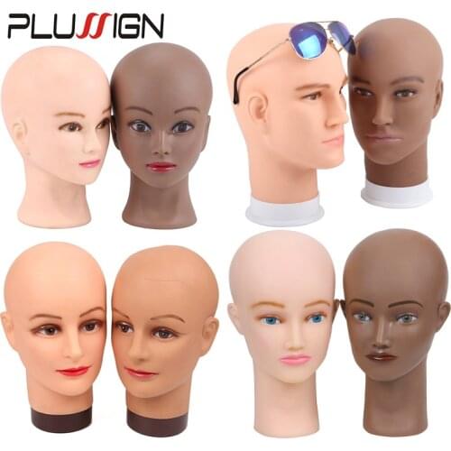 Plussign Wig Head Cheap Female Mannequin Head For Making Wigs And Display Wigs Manikin Head Dark Brown Begin 19-21Inch