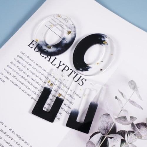 Crystal Epoxy Resin Mold Earrings Pendant Casting Silicone Mould DIY Crafts Tool W0YA