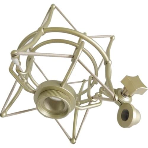 Q81F Microphone Metal Shock Mount Bracket Spider Shockproof Suspension Mic Holder Clip Bracket,Great Performance