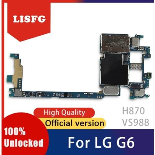 100% Original Unlocked Full Working For LG G6 H870 VS988 H870DS motherboard Full Test 100% EU Version For LG G6 plate Board
