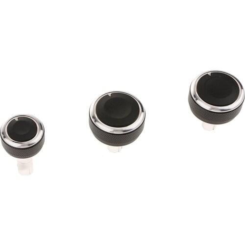 3Piece Air Conditioner Knob Control Switch For Bora B5 Passat B6 Golf