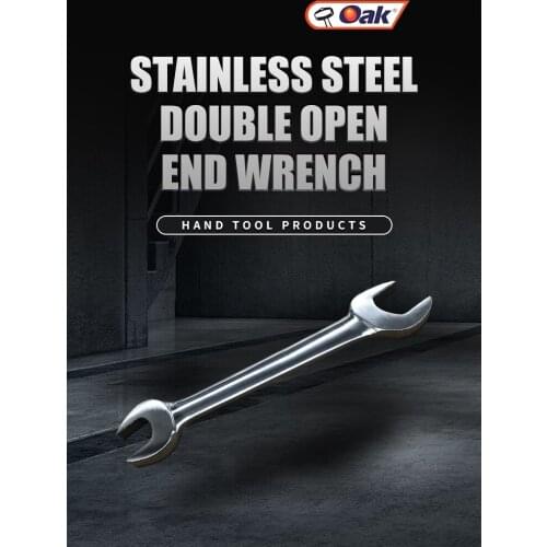 Hot sale repair hand tools 304 stainless steel 10x11mm double open end wrench