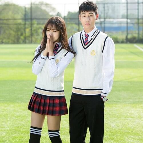 High school students uniforms Korean junior high school students British style class service autumn campus clothing JK uniform