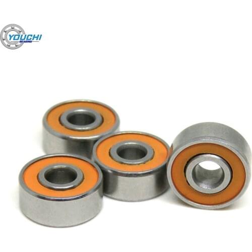 SR2 2RS 3.175x9.525x3.97mm Stainless Steel Hybrid Bearings R2 SR2 RS .125x.375x.156 Inch Miniature Ceramic Ball Bearing