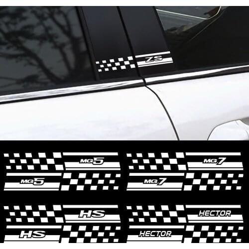 Car Styling 2pcs Door Car B Pillar Stickers Superb Auto Side Decor For Morris Garages ZS MG 3 5 6 7 GT HS HECTOR Decoration