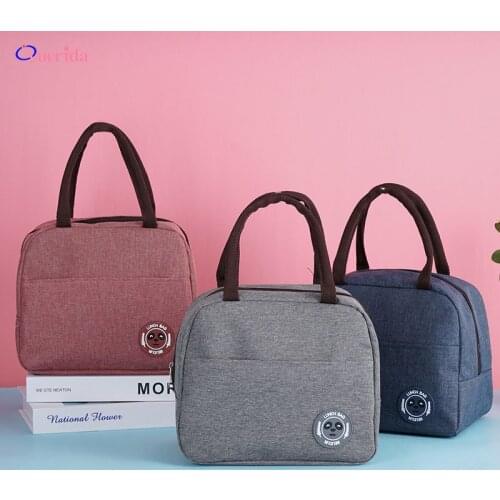 Cooler Portable Insulated Bag Oxford Lunch Box Bento Tote Bag for Women Kids Dinner Container School Office Food Storage Bags