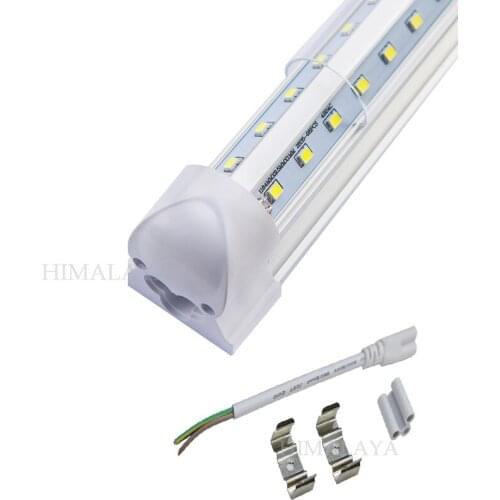 Toika 10pcs V-Shaped 1.2m 4ft 40w Led Tubes T8 Integrated Led Tubes Double Sides SMD2835 192leds Led Fluorescent Light