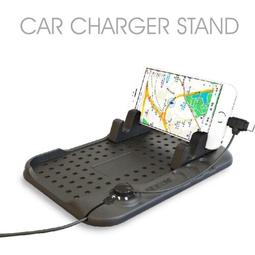 Universal Anti Slip Car Holder Dashboard USB Mount Magnetic Charger Stand Pad for IPhone Android GPS Free Shipping