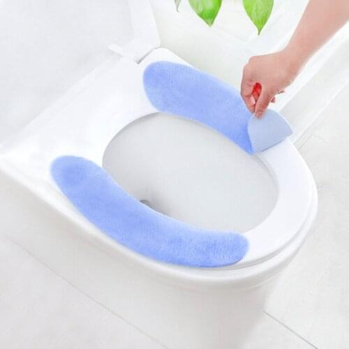 Thickened Suede Toilet Pad Seamless Paste-type Winter Warm Toilet Pad Can Be Cut and Washable Toilet Seat Toilet Seat