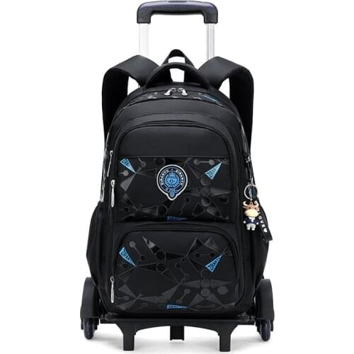 2021 New Fashion Mens Backpack Waterproof Boys Backpack for School Teenager Girls Travel Backpack with Rolling School Bags