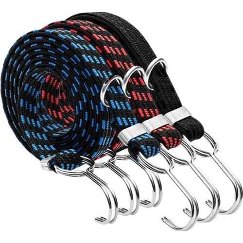 WEST BIKING 3.5M Bike Motorcycle Luggage Rope Elastic Band Tied Courier Pull Tight Rope Slack Good Elasticity Shelves Rope Tools