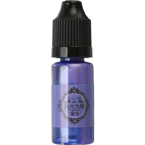 24 Colors Liquid Pearl Coloring Dye Pigment 10ml Epoxy Resin High Concentration UV Resin For DIY Jewelry Making Tools Crafts