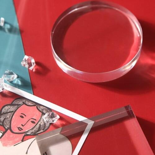 1 PCS Transparent Acrylic Photography Glass Background Plate Decorations Photo Studi