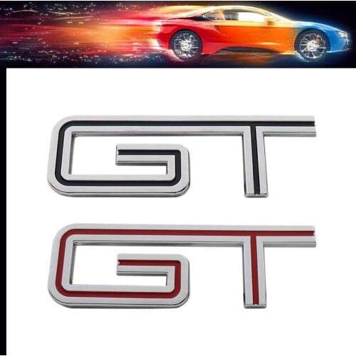 3D Premium GT car Hood Fender trunk Rear Bonnet Nameplate Decal Emblem Badge Sticker for Mustang Focus Mk 1 2 3 7 Mondeo Shelby