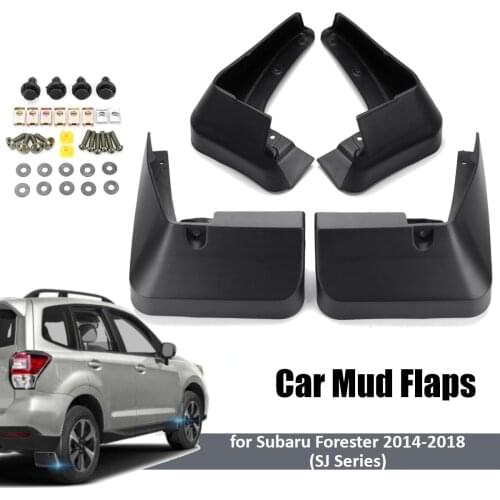Set Car Fender Mudguard Mud Flaps Mudflaps Splash MudFlap Guards Mud Flap Mudguards for Subaru Forester SJ 2014 2015 2016 2017