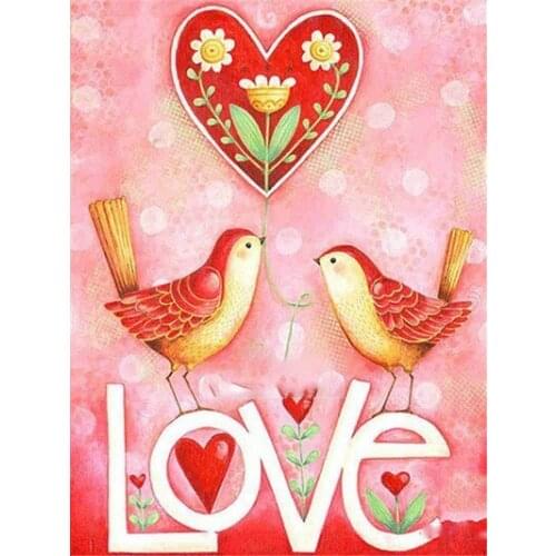 Diamond Painting Love Cartoon Cross Stitch Diamond Embroidery Pictures Gift Round Drill Drilling Home Decoration Christmas Gift