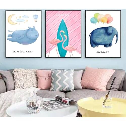 Atmospheric Childrens Room Decoration Painting Warm Kids Bedroom Bedside Background Wall Painting Restaurant Oil Painting