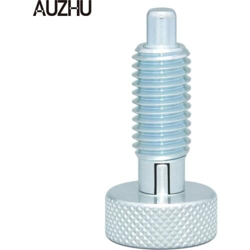 AUZHU PTB-Steel Indexing Plunger,Spring Plunger,Rest Position Knob Locating Screw,Bolt With Spring Lock Pins Dia M6/8/10/12/16mm