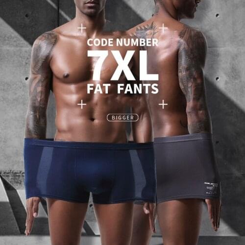 3XL-7XL Modal Boxers Men Underwear Solid Breathable Pouch Underpants Male Fat Pants Large Size Boxershorts Ropa Interior Hombre
