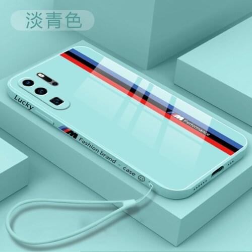 For Huawei P30 Pro Case Hard Tempered glass Square fashion protective Back Cover Case For huawei p40 Pro p30pro phone shell