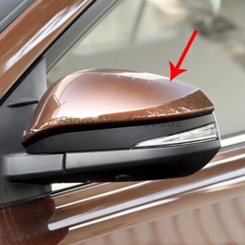 For Toyota RAV4 2016 2pcs Chrome Car Exterior Side Door Rearview Mirror Cover Trim Molding Protectors Car Accessories