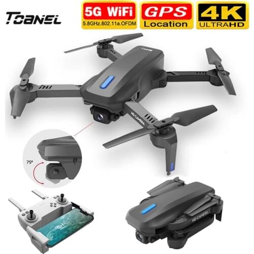 H14 RC Drone GPS 4k HD Dual Camera 2.4G/5G WIFI FPV 75 Degree Electric Adjustment Headless Mode Foldable Quadcopter Helicopter