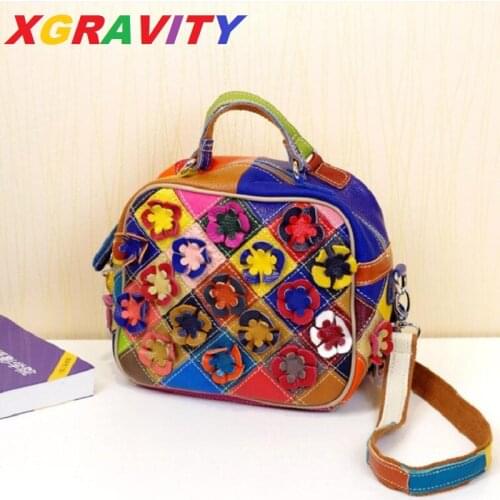 Colorful Square Handbags For Women Flap Small Shoulder Bag Ladies Luxury Designer Purses Hand Bags Flower Crossbody Bag A008