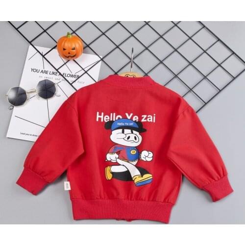 Kids Clothing CARTOON Baby Girls Boys Coat Cartoon Dinosaur Printed Jacket Autumn Kids Outerwear Children TOP Clothes 1-5 YEARS