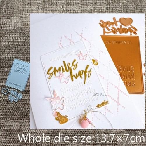 New Design Craft Metal stencil mold Cutting Dies letter frame decoration scrapbook die cuts Album Paper Card Craft Embossing