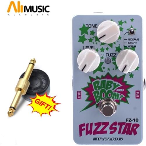 BIYANG FZ-10 BABY BOOM Series 3 Modes Fuzz Guitar Effect Pedal True Bypass Full Metal Shell With FUZZ control knobs