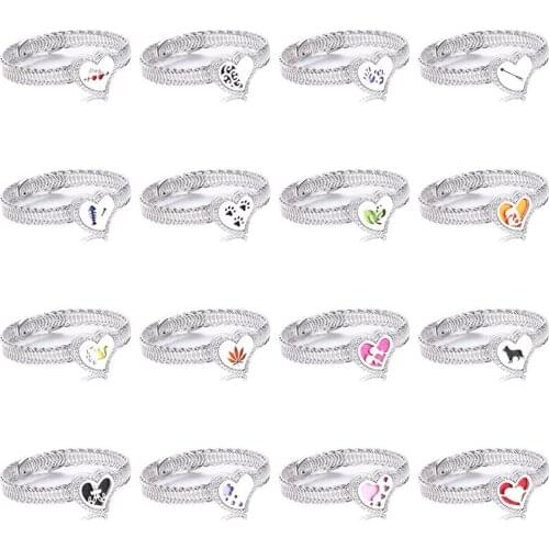 Heart-Shaped Adjustable Perfume Box Bracelet Magnetic Aroma Locket Stainless Steel Charm Bracelet Essential Oil Diffuser Jewelry