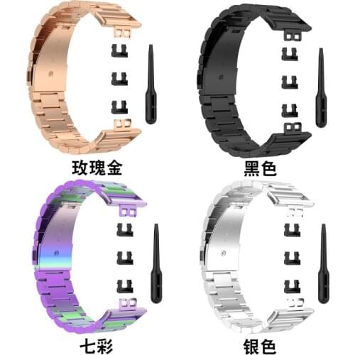 Band For Huawei Watch FIT Strap Accessories replacement watchband Stainless Steel metal bracelet Huawei Watch fit 2021 Strap