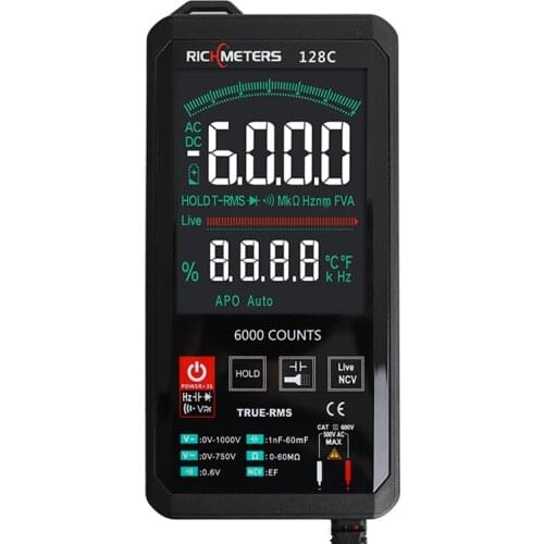 RM118C igital Multimeter Touch Sensitive Resistance Tester Professional NCV Capacitance Pocket Type Intelligent Scanning Tools