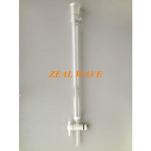 Glass Sand Core Standard Mouth Chromatography Column Diameter 30mm
