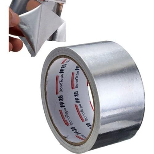 Thermal Resist Duct Repairs High Temperature Resistant Foil Adhesive Tape 5cm*17m Useful Aluminium Foil Adhesive Sealing Tape
