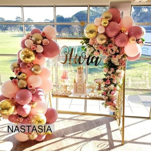 Balloons Wedding Pink balloon garland Bean paste Color 30/50/100pcs Party supplies helium latex balloon Inflatable air balloon