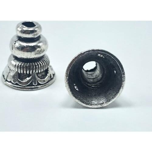 JunKang 20pcs 12x13mm Bead Caps Receptacle Flower Torus Diy Spaced Apart Jewelry Accessories