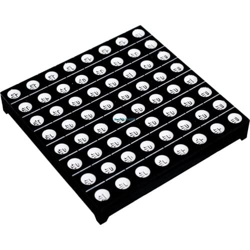 60mm Square 8*8 Red Green Blue Full-Color LED Matrix Screen - Super Bright RGB LED 60mm ( Compatible)