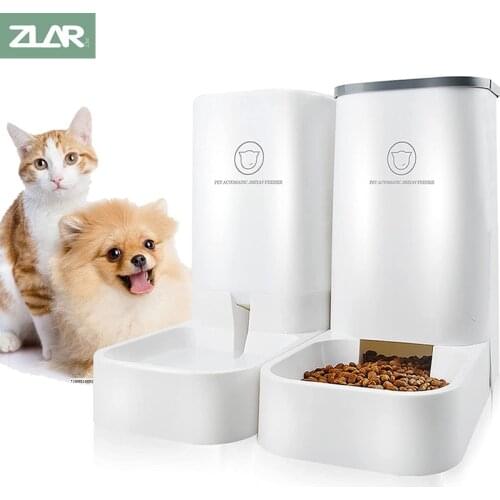 3.8L Pet Dog Cat Automatic Feeder Detachable Large Capacity Dog Cat Water Dispenser Food Feeding Device For Cat Dog Pet Supply